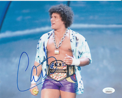 Autographed Carlito 8x10 photo JSA certfied