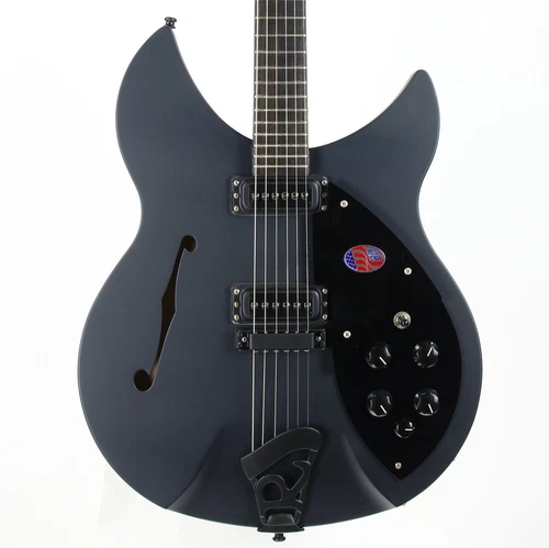 2016 Rickenbacker 360 SPC FB WB - Flat Black Limited Run Double Bound F-hole
