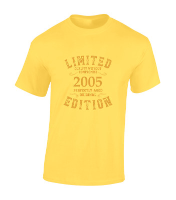 LIMITED EDITION 2005 HERREN T-SHIRT 18. GEBURTSTAG GESCHENK GESCHENKIDEE TOP NEU LUSTIG