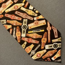Ralph Marlin Tie Silk Cigar Bands Made in USA Vtg 3.75x56.5 RM & Co Tobacciana