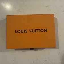 Louis Vuitton Black Monogram LV Leather Men's Card Holder Wallet