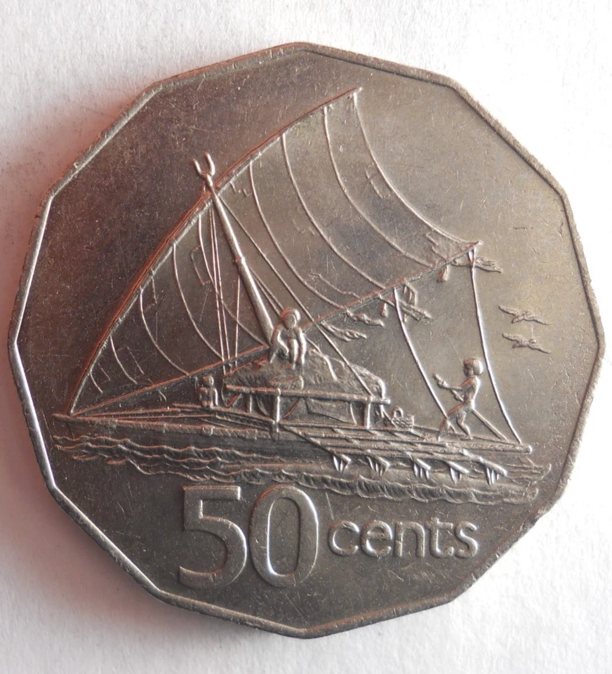 Pièce 50 Cents Fiji 1982 - Excellente - Non Certifiée - BN - Photo 1/2