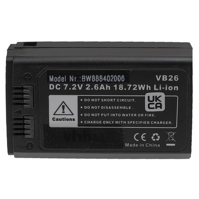 Blitzgerät Akku für Godox V1-F V1-C V1 V850III V1-S V1-O V1-N 2600mAh 7,2V