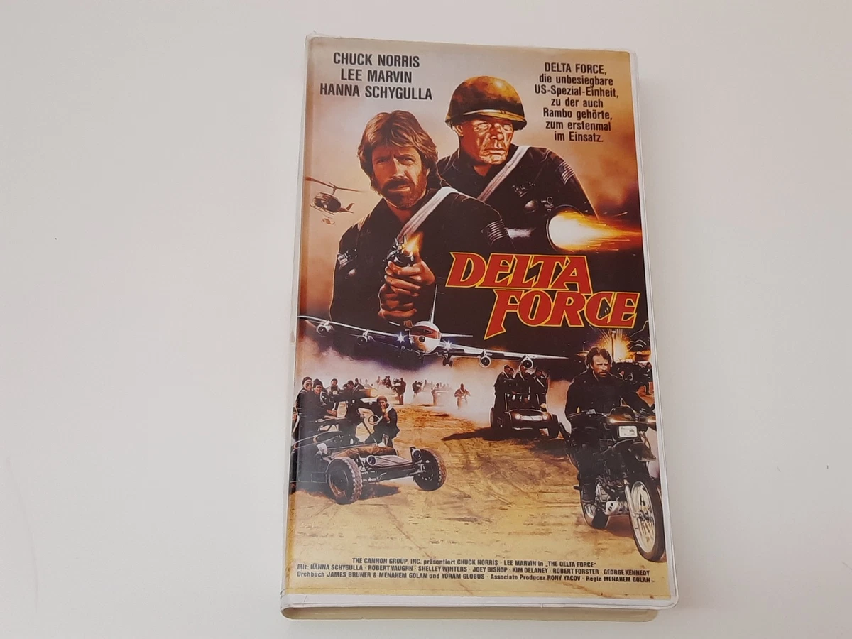 Delta Force 1986 Uncut VHS German PAL Cannon VMP Video Chuck Norris Lee Marvin