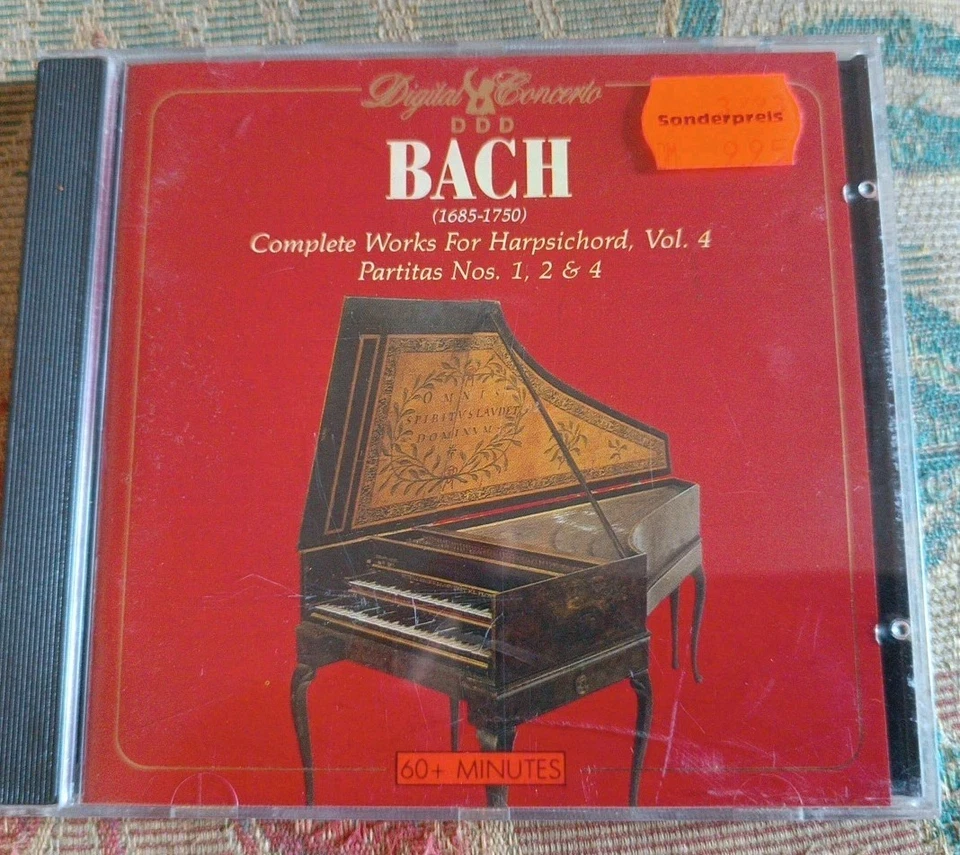 J.S.Bach, Ch. Jaccottet, Complete Works for Harpsichord, Vol. 4 Partitas Cembalo