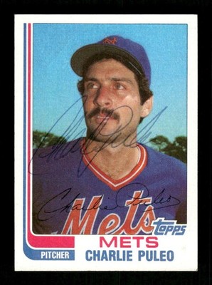 1982 Topps Traded #94T Charlie Puleo signed autograph  clean ballpoint EAA1 BXCP