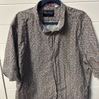 Robert Graham Shirt Mens XL Colorful Triangle Print Modern Americana Tailor Fit