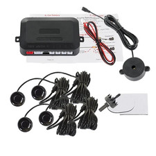 4-Sensor 22mm Car Parking Sensor Kit with Buzzer and Sound Alert System 12V