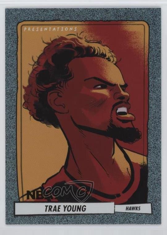 2023-24 Panini NBA Hoops Presentations Trae Young #8 5yi