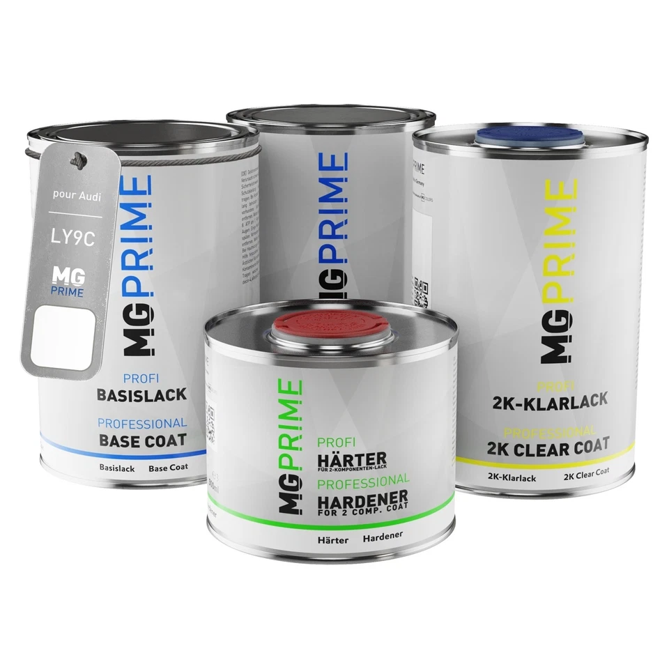 Peinture voiture kit de pot pour Audi LY9C Y9C T9 Ibisweiss Blanc Ibis 3,5L - Photo 1/4