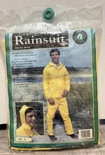 Vtg 1992 Academy Broadway Rain Suit Size Medium Zippered 2 Piece  #62112  Sealed