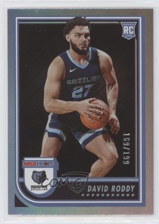 2022-23 Panini NBA Hoops Rookies Silver 169/199 David Roddy #253 0ui7
