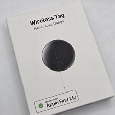 Wireless Air Tag Smart Bluetooth Tracker Works with Apple Find My - Black NIB