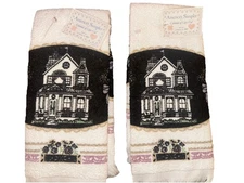 2 New! Vintage Kitchen Dish Towels, Colonial of Cape Cod America’s Sampler