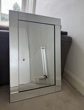 Rectangle Mirror with Felt Back and Frame Wall Mounted