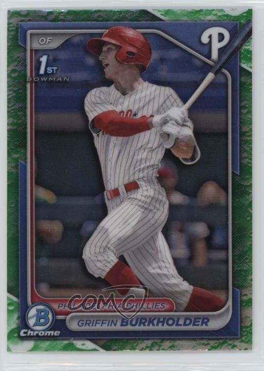 2024 Bowman Draft Chrome Lunar Glow Refractor Griffin Burkholder #BDC-60 1g1q