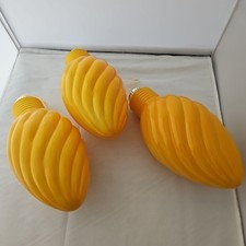 Lanpn 3 Pcs 29cm Outdoor led Baubles battery powered Yellow