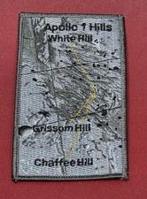 NASA Apollo 1 Hills Patch 3 x 4½ White Griss...