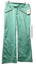 Athleta Fall Line Aqua Mint Soft Shell Ski Snowboard Pants Size 14