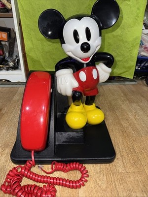 Vintage 90's Walt Disney Mickey Mouse Telephone AT&T Design Line 14'' Size