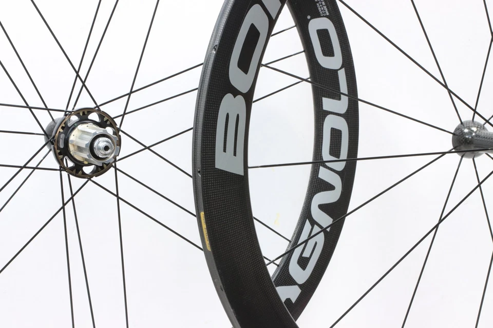 Juego de ruedas Campagnolo Bora carbono tubular G3 Campy buje libre llanta qr 2003 nuevo nos Foto 2 de 4