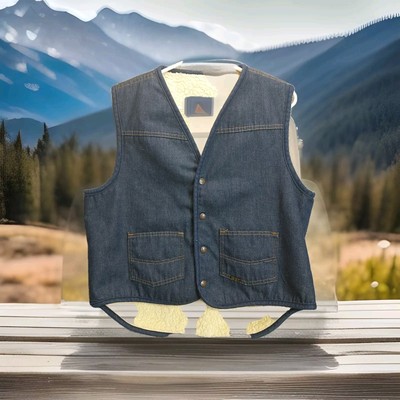 Sears Roebucks Vest womens Large 12 Gauge Buttons western Cowgirl Heritage