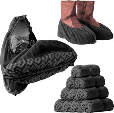 Premium Boot & Shoe Covers Disposable Booties - 200 Pack - Durable, Non-Slip, No