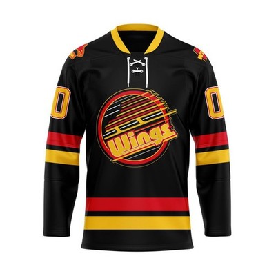 Personalized Kalamazoo Wings Special Canucks Night Lace Hockey Shirt