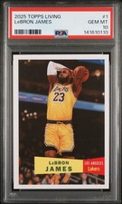 2025 Topps Living LeBron James #1 First Card in Set PSA 10 GEM MINT