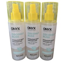 3X ONYX Professional Hydrating Shimmer Body Mist Coconut Bliss 6.5 floz