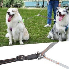 Double Dog Leash Adjustable No Tangle Retractable for Two Dogs