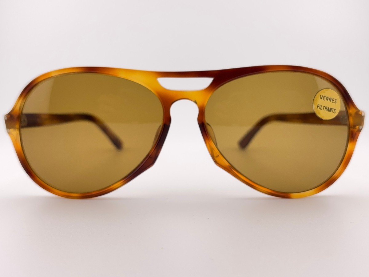 (UNISEX) VINTAGE TRENDY TORTOISE PATTERN AVIATOR TORTOISESHELL SUNGLASS Tortoiseshell Aviator Sunglasses #116625 | Zenni Optical main image 2