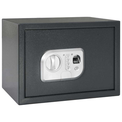 Digital Safe 35x25x25cm dunkelgrau Stahl matt Elektronikschloss Indoor Secure Box