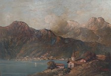 Original work by Franco Sacchetti (1922-1988) - Mountain view