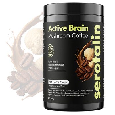 serotalin Mushroom Coffee | Löwenmähne Fruchtkörperextrakt & Bio Kaffee