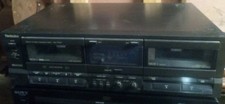 Working Vintage Technics RS-TR157 Stereo Dual Cassette Deck Player/ Recorder.