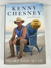 Kenny Chesney 2025 Heart/Life/Music Book 1st Edition/First- Signed Blue Version