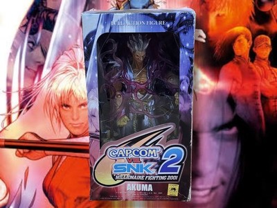2005 Long Goal Industries Capcom vs SNK 2 Akuma 6'' Inch Action Figure Sealed!