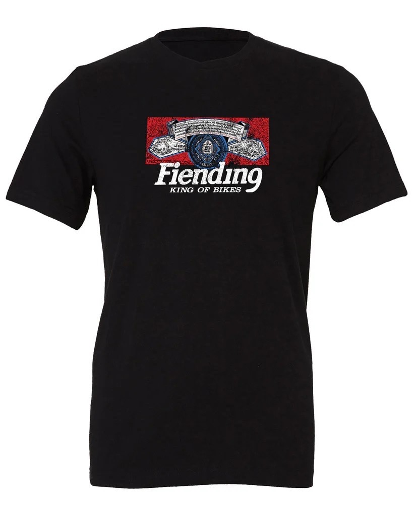 FIEND BMX KING OF BIKES T-SHIRT BLACK ODYSSEY CULT FIT GARRE