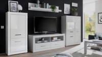 Schrank Bianco Highboard Wohnzimmerschrank Kommode Anrichte In Weiß Hochglanz