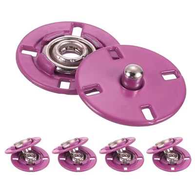 Druckknöpfe,unsichtbare Metallschnalle,5 Stück (Rosenrot,18mm) - Bild 1 von 4