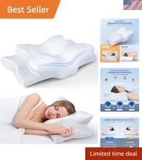 Ultra Pain Relief Cooling Pillow for Neck Support, Adjustable Cervical Pillow...
