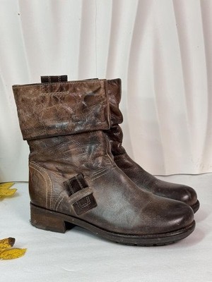 Women Manas Design Boots Brown Leather 39