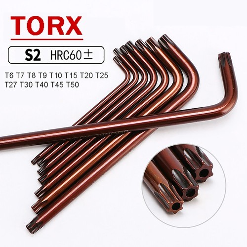 Short Long Star Torx Allen Key Ball End Metric Spanner Security Wrench T6 to T50 - Picture 1 of 19