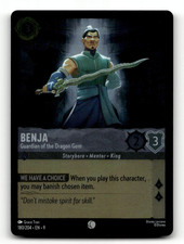 COLD FOIL - Disney Lorcana Benja - Guardian of the Dragon Gem 180/204 - Fabled