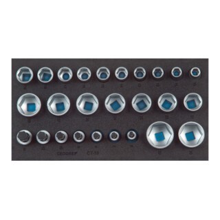 "Gedore 1500 CT1-19 Satz SteckschlüSseleinsäTze 1/2\" 6-Kant In Check-Tool-Modul"-image