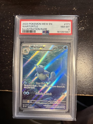 Wartortle graded PSA 8 for sale on eBay