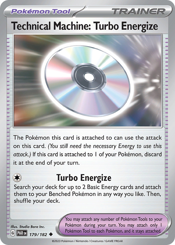Technical Machine: Turbo Energize 179/182 Paradox Rift Uncommon Pokemon NM/M