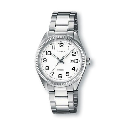 CASIO LTP1302D-7B Analog Stainless Steel White Dial Watch