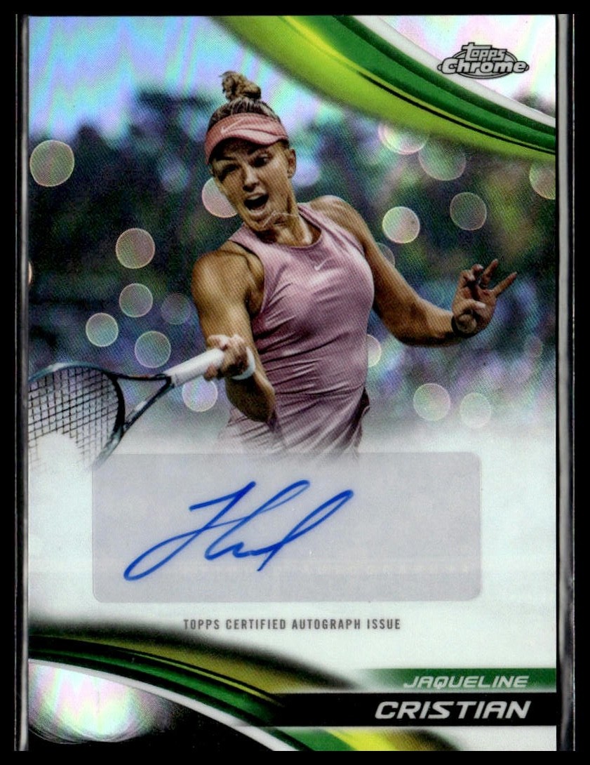 2025 Topps Chrome Tennis CA-JCN Jaqueline Cristian Refractor Auto